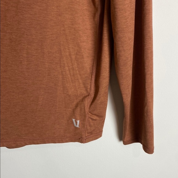 VUORI Ponto Performance Half Zip Hoodie In Cedar Heather Size L - Picture 3 of 8